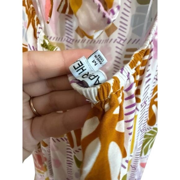 Paper Heart Medium Maxi dress Floral Cut Out Back Anthropologie Resort Midi - Picture 9 of 9